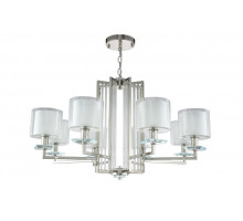 Подвесная люстра Crystal Lux NICOLAS SP-PL8 NICKEL/WHITE