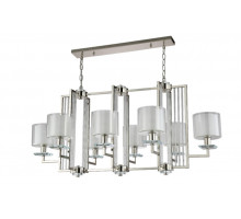 Подвесная люстра Crystal Lux NICOLAS SP8 L1000 NICKEL/WHITE
