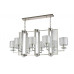 Купить Подвесная люстра Crystal Lux NICOLAS SP8 L1000 NICKEL/WHITE| VIVID-LIGHT.RU