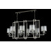 Купить Подвесная люстра Crystal Lux NICOLAS SP8 L1000 NICKEL/WHITE| VIVID-LIGHT.RU