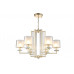 Оформить заказ Подвесная люстра Crystal Lux NICOLAS SP-PL6 GOLD/WHITE| VIVID-LIGHT.RU