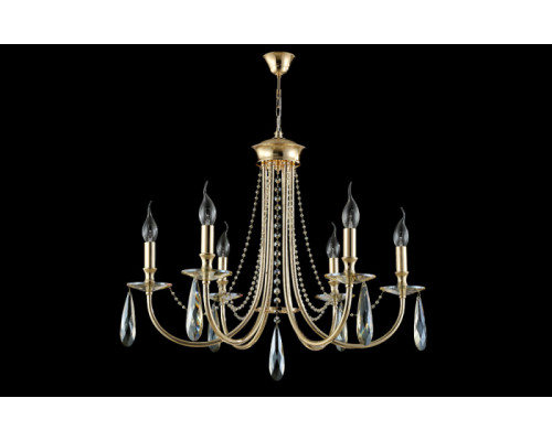 Оформить заказ Подвесная люстра Crystal Lux VICTORIA SP6 GOLD/AMBER| VIVID-LIGHT.RU