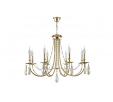 Подвесная люстра Crystal Lux VICTORIA SP8 GOLD/AMBER
