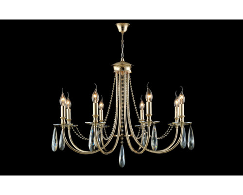 Оформить заказ Подвесная люстра Crystal Lux VICTORIA SP8 GOLD/AMBER| VIVID-LIGHT.RU