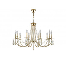 Подвесная люстра Crystal Lux VICTORIA SP10 GOLD/AMBER