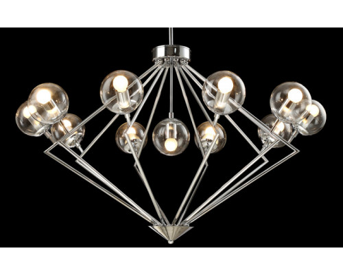 Заказать Подвесная люстра Crystal Lux FABRICIO SP11 CHROME/TRANSPARENTE| VIVID-LIGHT.RU