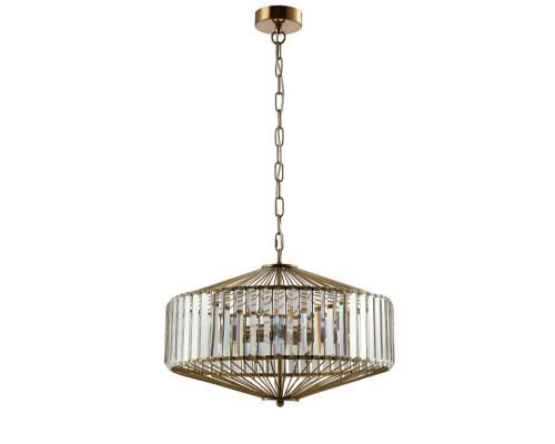 Заказать Подвесная люстра Crystal Lux FIESTA SP5 BRASS/TRANSPARENTE| VIVID-LIGHT.RU