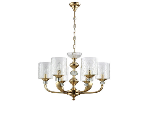 Купить Подвесная люстра Crystal Lux GRACIA SP6 GOLD| VIVID-LIGHT.RU
