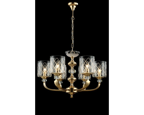 Купить Подвесная люстра Crystal Lux GRACIA SP6 GOLD| VIVID-LIGHT.RU