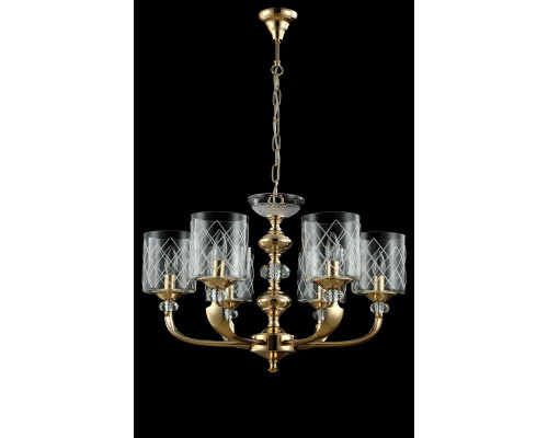 Купить Подвесная люстра Crystal Lux GRACIA SP6 GOLD| VIVID-LIGHT.RU