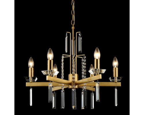 Оформить заказ Подвесная люстра Crystal Lux MARRON SP6 BRASS| VIVID-LIGHT.RU