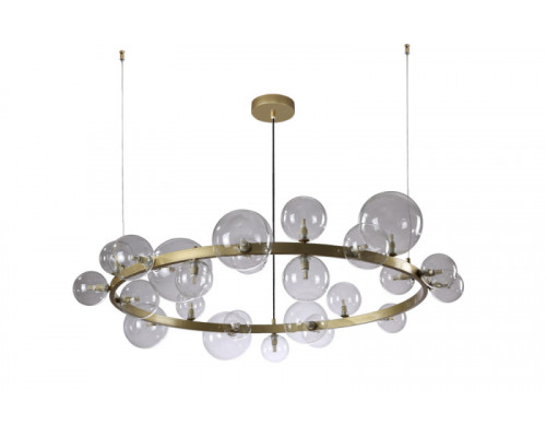 Заказать Подвесная люстра Crystal Lux AGATA SP24 V2 GOLD/TRANSPARENTE| VIVID-LIGHT.RU