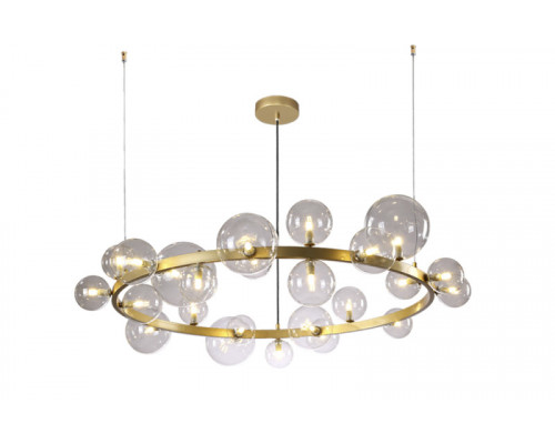 Заказать Подвесная люстра Crystal Lux AGATA SP24 V2 GOLD/TRANSPARENTE| VIVID-LIGHT.RU