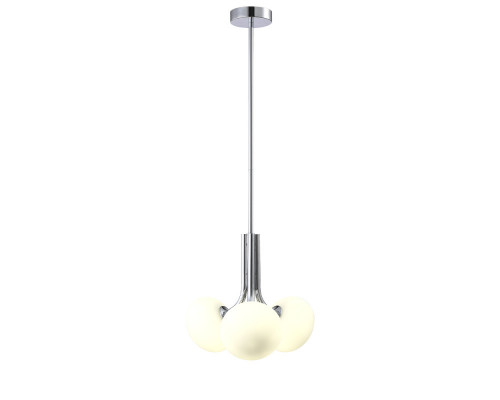 Купить Подвесная люстра Crystal Lux ALICIA SP3 CHROME/WHITE| VIVID-LIGHT.RU