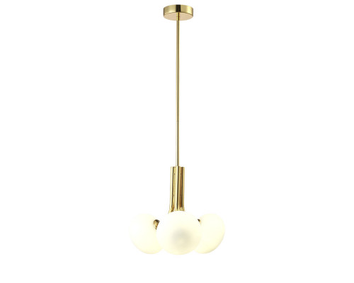 Сделать заказ Подвесная люстра Crystal Lux ALICIA SP3 GOLD/WHITE| VIVID-LIGHT.RU