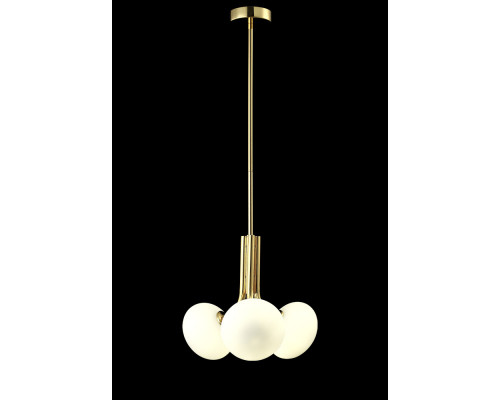 Сделать заказ Подвесная люстра Crystal Lux ALICIA SP3 GOLD/WHITE| VIVID-LIGHT.RU