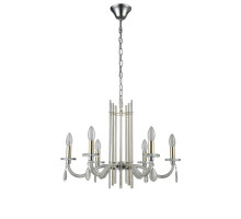 Подвесная люстра Crystal Lux AURELIO SP6 GOLD+CHROME/TRANSPARENT