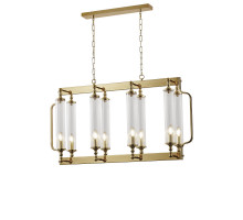 Подвесная люстра Crystal Lux TOMAS SP8 L1000 BRASS