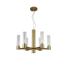 Подвесная люстра Crystal Lux OTONO SP6+1 BRASS/TRANSPARENTE