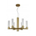 Сделать заказ Подвесная люстра Crystal Lux OTONO SP6+1 BRASS/TRANSPARENTE| VIVID-LIGHT.RU
