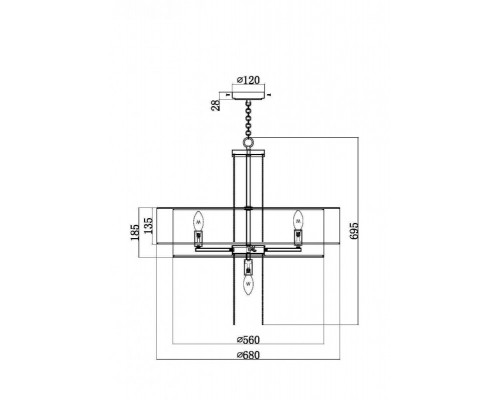 Заказать Подвесная люстра Maytoni MOD151PL-05G| VIVID-LIGHT.RU