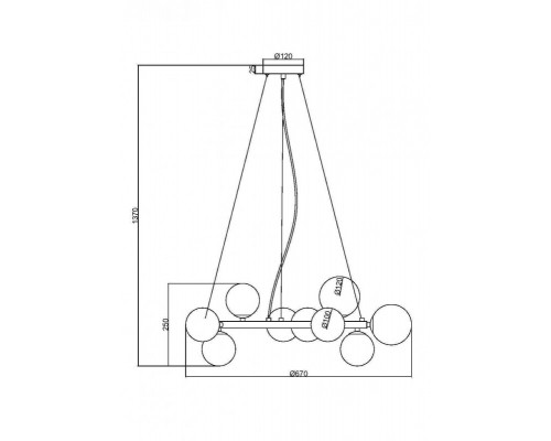 Купить Подвесная люстра Maytoni MOD545PL-11G| VIVID-LIGHT.RU