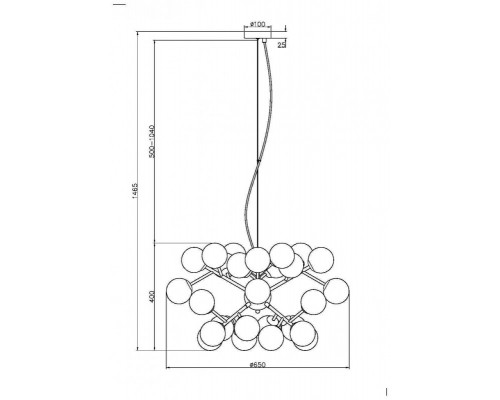 Сделать заказ Подвесная люстра Maytoni MOD545PL-24B| VIVID-LIGHT.RU
