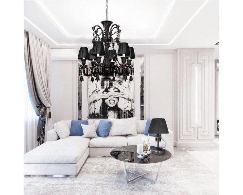 Оформить заказ Подвесная люстра LOFT IT 10210/8 Black| VIVID-LIGHT.RU