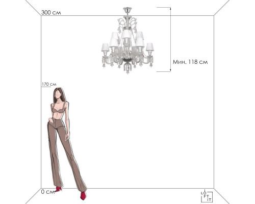 Оформить заказ Подвесная люстра LOFT IT 10210/12 White| VIVID-LIGHT.RU