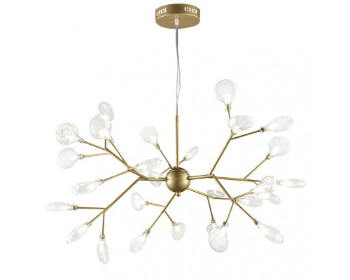 Купить Подвесная люстра Natali Kovaltseva GRACE 75125/27С GOLD SATIN| VIVID-LIGHT.RU