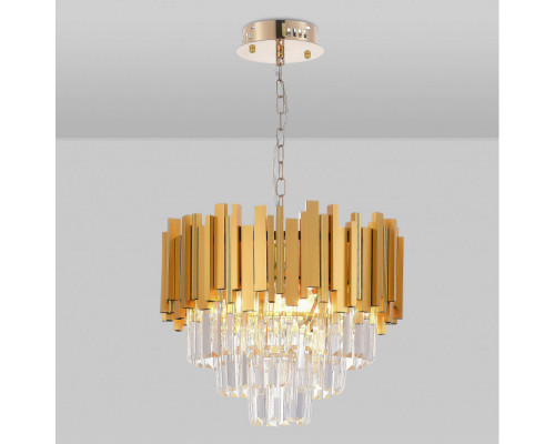 Оформить заказ Подвесная люстра Natali Kovaltseva BELLEZZA 81427/5C GOLD| VIVID-LIGHT.RU