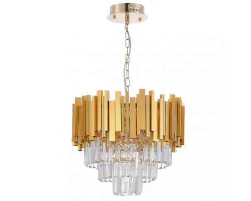 Оформить заказ Подвесная люстра Natali Kovaltseva BELLEZZA 81427/5C GOLD| VIVID-LIGHT.RU