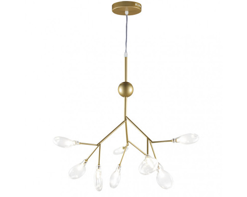 Оформить заказ Подвесная люстра Natali Kovaltseva GRACE 75554/9С GOLD SATIN| VIVID-LIGHT.RU