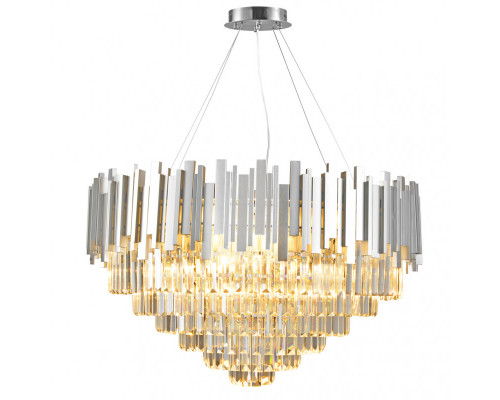 Оформить заказ Подвесная люстра Natali Kovaltseva VERTIGO 81440/12C SILVER| VIVID-LIGHT.RU