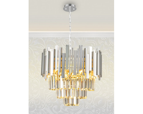 Сделать заказ Подвесная люстра Natali Kovaltseva VERTIGO 81440/6C SILVER| VIVID-LIGHT.RU