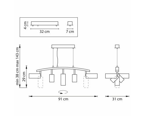 Оформить заказ Подвесная люстра Lightstar LR735372873| VIVID-LIGHT.RU