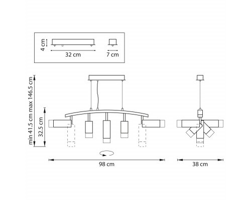 Оформить заказ Подвесная люстра Lightstar LR7353728731| VIVID-LIGHT.RU