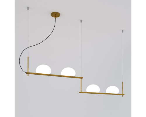 Купить Подвесная люстра Eurosvet 70145/4 латунь| VIVID-LIGHT.RU