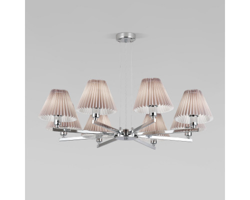 Оформить заказ Подвесная люстра Eurosvet 60136/8 хром/серый| VIVID-LIGHT.RU