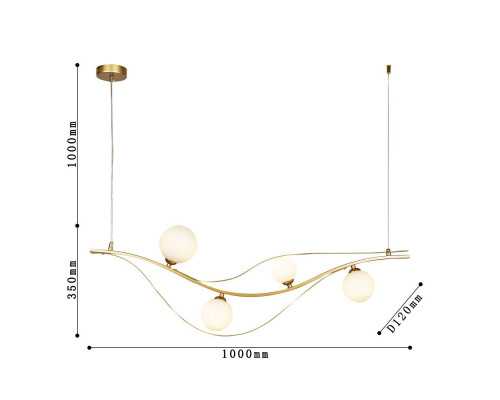 Сделать заказ Подвесная люстра F-Promo 4059-4P| VIVID-LIGHT.RU