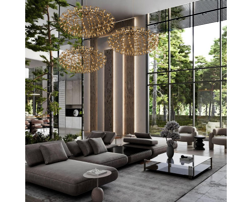 Купить Подвесная люстра LOFT IT 9027-75 Gold| VIVID-LIGHT.RU