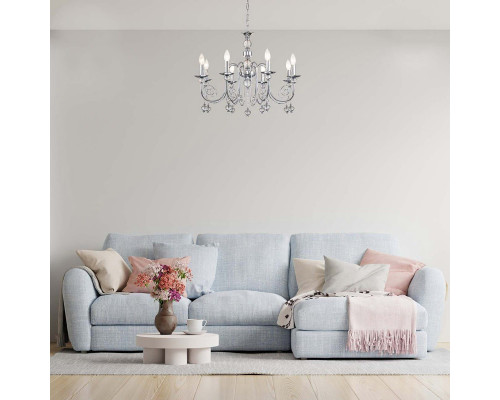 Купить Подвесная люстра Escada 678/8PL Chrome| VIVID-LIGHT.RU