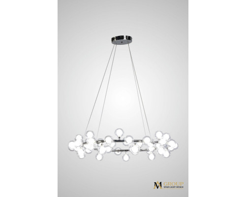 Купить Подвесная люстра AM Group AM470 D1000 CROM| VIVID-LIGHT.RU