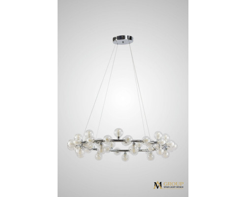 Купить Подвесная люстра AM Group AM470 D1000 CROM| VIVID-LIGHT.RU