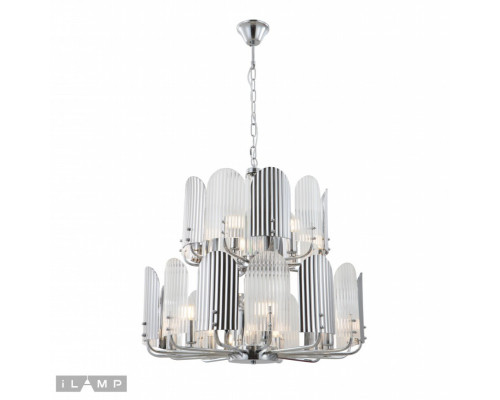 Оформить заказ Подвесная люстра iLamp 15571-12 CR+MULT| VIVID-LIGHT.RU