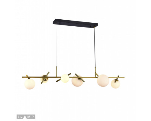 Купить Подвесная люстра iLamp 2134-6L BR+MBK| VIVID-LIGHT.RU