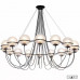 Купить Подвесная люстра iLamp 10346P/16 BK-WH| VIVID-LIGHT.RU