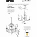 Купить Подвесная люстра iLamp 6071-8 CR+CL| VIVID-LIGHT.RU
