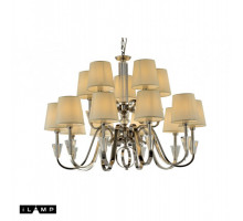 Подвесная люстра iLamp P2424-10+5 Nickel