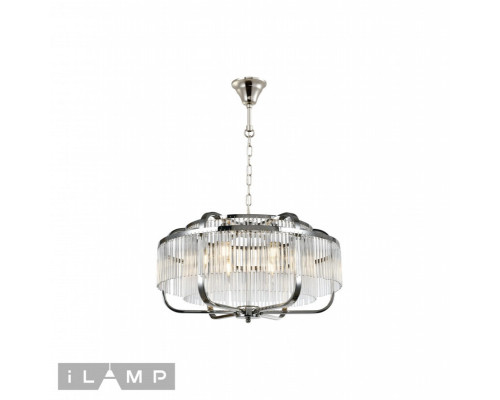 Купить Подвесная люстра iLamp P9574-6 CR+CL| VIVID-LIGHT.RU